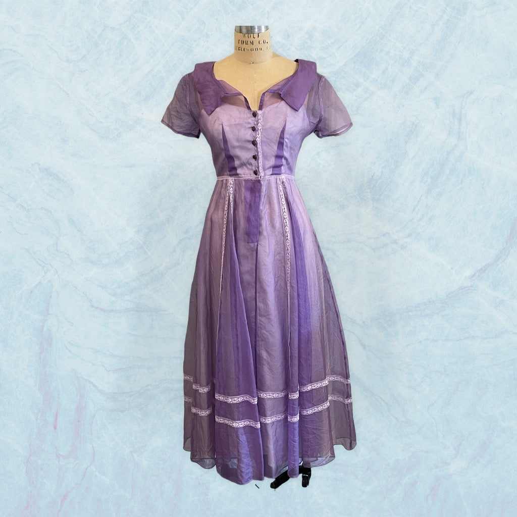 Mary Dress - Silk Organza, size 4, One of a Kind