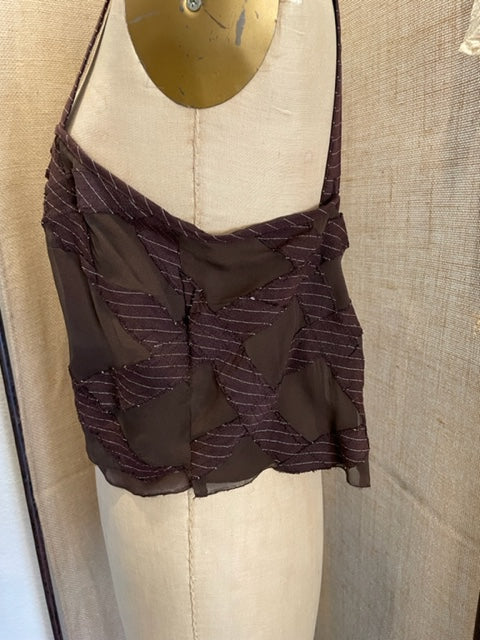 Reilly Top - One of a Kind - Ready to ship. Silk/Linen. Size L