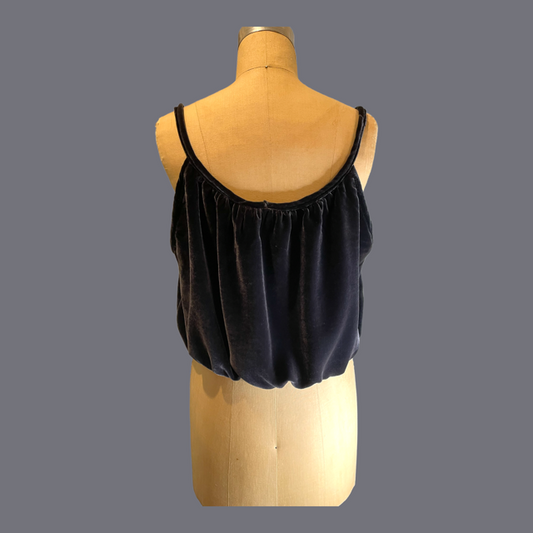 Velvet Cropped Camisole - Size Large